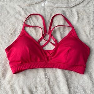 Bally hot pink sports bra